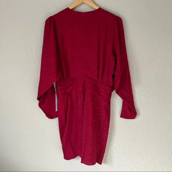 NWT Ronny Kobo Shanaya Dress Red L - Picture 7 of 16